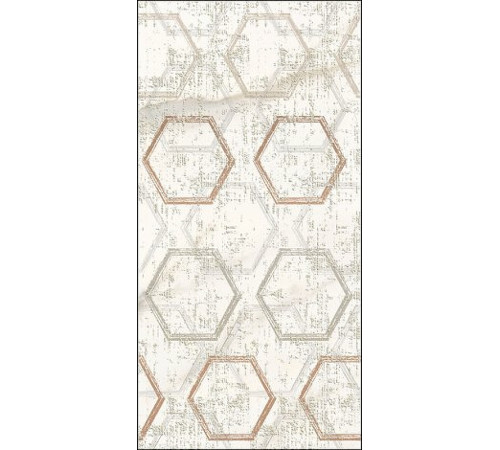 Керамический декор Azori Apulia Oro Hexagone 589002003 31,5х63 см