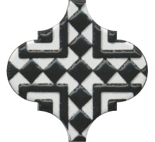 Керамический декор Kerama Marazzi Арабески глянцевый орнамент OS\A25\65000 6,5х6,5 см