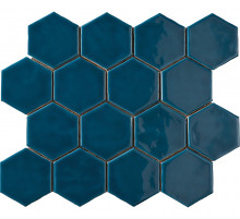Керамическая плитка Amadis Art Deco Glossy on Mesh Atlantic (7,9x9,1-16pz) настенная 28х32 см