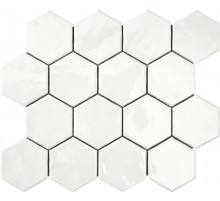 Керамическая плитка Amadis Art Deco Glossy on Mesh Arctic (7,9x9,1-16pz) настенная 28х32 см