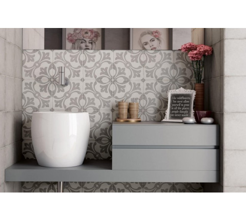 Керамический декор Equipe Art Nouveau La Rambla Grey 20х20 см