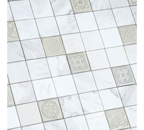 Мозаика Caramelle mosaic Art Stone Art Dolomiti bianco MAT 30x30 см