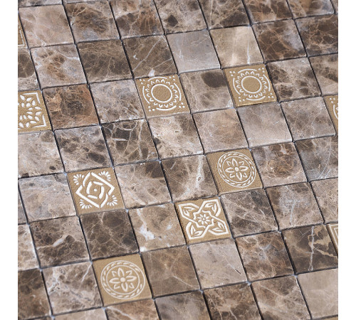 Мозаика Caramelle mosaic Art Stone Art Emperador Dark MAT 30x30 см