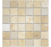 Мозаика Caramelle mosaic Art Stone Art Travertino beige MAT 30x30 см