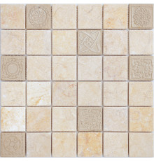 Мозаика Caramelle mosaic Art Stone Art Botticino MAT 30x30 см