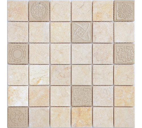 Мозаика Caramelle mosaic Art Stone Art Botticino MAT 30x30 см