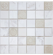 Мозаика Caramelle mosaic Art Stone Art Dolomiti bianco MAT 30x30 см