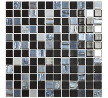 Стеклянная мозаика Vidrepur Astra Black Черный 31,7х31,7 см