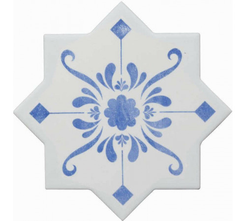 Керамогранит Cevica Beсolors Star Dec. Stencil Electric Blue CV67392 13,25х13,25 см