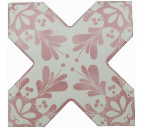 Керамогранит Cevica Beсolors Cross Dec. Stencil Coral CV67386 13,25х13,25 см