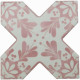 Керамогранит Cevica Beсolors Cross Dec. Stencil Coral CV67386 13,25х13,25 см