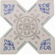 Керамогранит Cevica Beсolors Cross Dec. Stencil Electric Blue CV67391 13,25х13,25 см