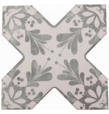 Керамогранит Cevica Beсolors Cross Dec. Stencil Grey CV67382 13,25х13,25 см