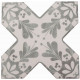 Керамогранит Cevica Beсolors Cross Dec. Stencil Grey CV67382 13,25х13,25 см