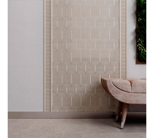 Керамический декор Kerama Marazzi Безана бежевый обрезной OPC20112138R 25х75 см