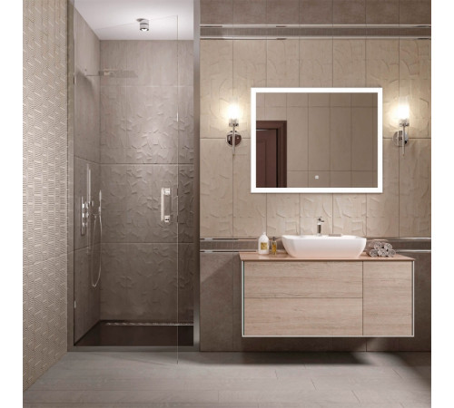 Керамическая плитка Kerama Marazzi Безана серый светлый структура обрезной 12151R настенная 25х75 см