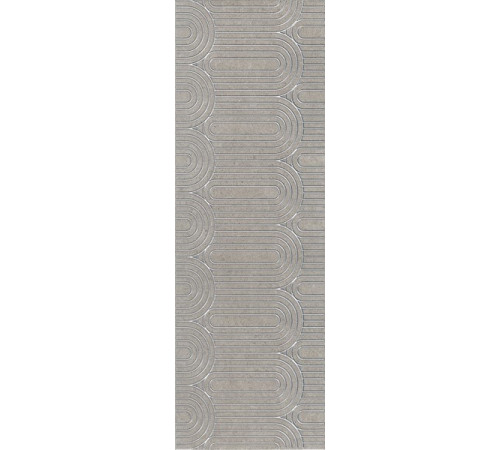 Керамический декор Kerama Marazzi Безана серый обрезной OPB20112137R 25х75 см