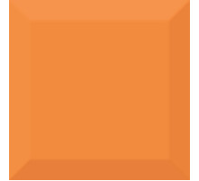 Керамическая плитка Absolut Keramika Biselado Brillo Naranja настенная 10х10 см