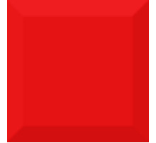 Керамическая плитка Absolut Keramika Biselado Brillo Rojo настенная 10х10 см
