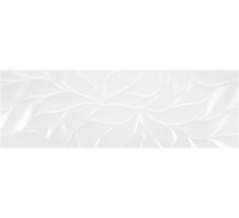 Керамическая плитка Benadresa Blanco Brillo leaves настенная 30х90 см