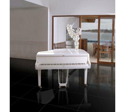 Керамогранит Porcelanicos HDC Blanco/Negro Bas Blanco 59 Brillo Rect 59х59 см