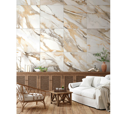 Керамогранит GlobalTile Borghini GT Белый карвинг GT60605403MCR 60х60 см