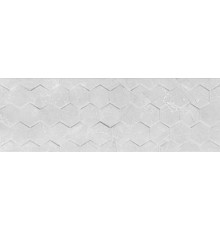 Керамическая плитка Ceramika Konskie White Hexagon Rett настенная 25х75 см