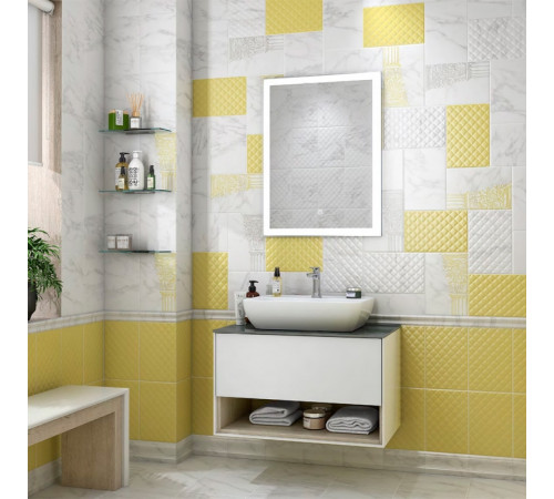 Керамический бордюр Kerama Marazzi Брера Багет белый BLB041 5х20 см