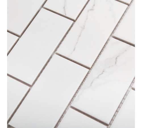 Керамическая мозаика StarMosaic Brick Carrara Matt PMB82223 29,1x29,5 см