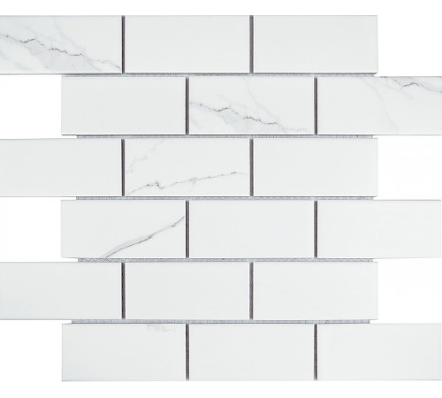 Керамическая мозаика StarMosaic Brick Carrara Matt PMB82223 29,1x29,5 см