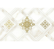 Керамический декор GlobalTile Calacatta Gold GT Белый 10300000203 25х40 см