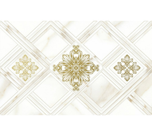 Керамический декор GlobalTile Calacatta Gold GT Белый 10300000203 25х40 см