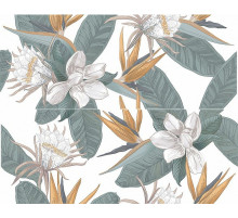 Керамическое панно Azori Calacatta Ivori Strelitzia 00-00000702 40,2х50,5 см