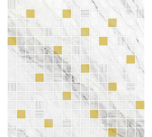 Керамическая мозаика Eurotile Calacatta (золото) 925 32,5х32,5 см