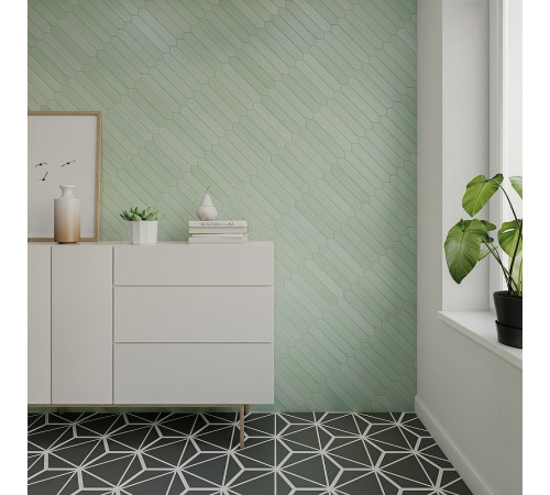 Керамическая плитка DNA Tiles Candy Mint 128386 настенная 5х20 см