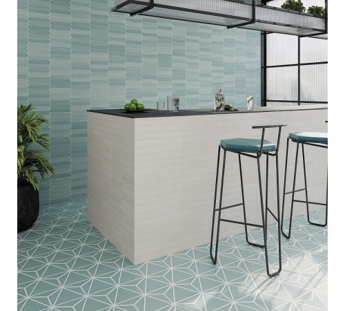 Керамическая плитка DNA Tiles Candy White 128387 настенная 5х20 см