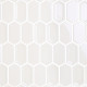 Керамическая мозаика Caramelle mosaic Candylike Crayon White glos 27,8x30,4 см