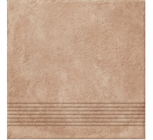 Ступень Cersanit Carpet темно-бежевый рельеф C-CP4A156D 29.8x29,8 см