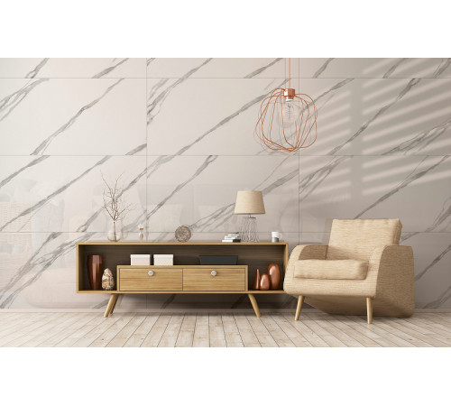 Керамогранит GlobalTile Carrara Bronze GT Белый полированный GT120606503PR 60х120 см