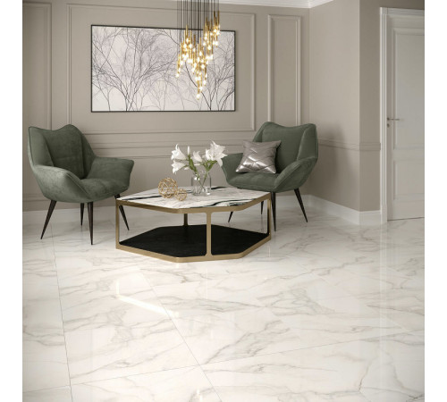 Керамогранит Gracia Ceramica Carrara Premium белый 01 60x60 см