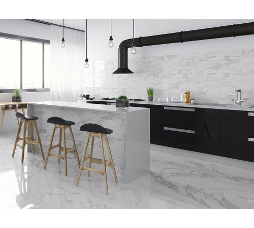 Керамическая плитка Argenta Carrara White Shine RC настенная 30x60 см