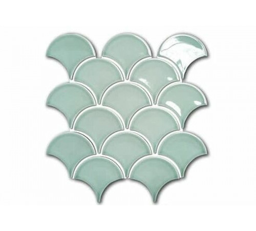 Керамическая мозаика Orro Mosaic Ceramic Mint Scales 25,9x27,9 см