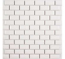 Керамическая мозаика Orro Mosaic Ceramic White Bar 30х30 см