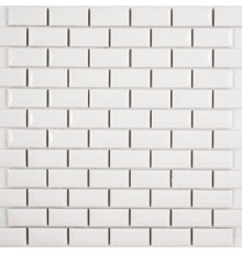 Керамическая мозаика Orro Mosaic Ceramic White Bar 30х30 см