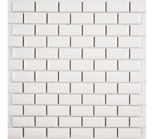 Керамическая мозаика Orro Mosaic Ceramic White Bar 30х30 см