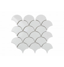 Керамическая мозаика Orro Mosaic Ceramic White Scales 25,9x27,9 см