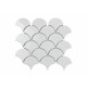 Керамическая мозаика Orro Mosaic Ceramic White Scales 25,9x27,9 см