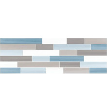 Керамическая плитка I.Tiles Charme Cristal Muretto Grigio/Azzuro CHA26MGA настенная 20х60 см