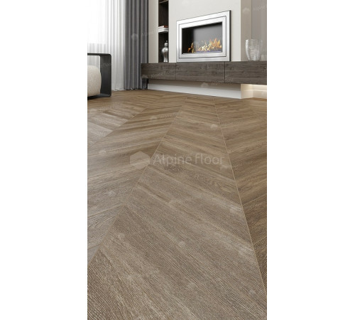 Виниловый ламинат Alpine Floor Chevron Alpine LVT ECO 20-5 Дуб Макадамия 555х127х2,5 мм