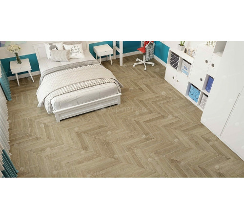 Виниловый ламинат Alpine Floor Chevron Alpine  ECO 18-2 Дуб Ваниль Селект 600х127х5 мм